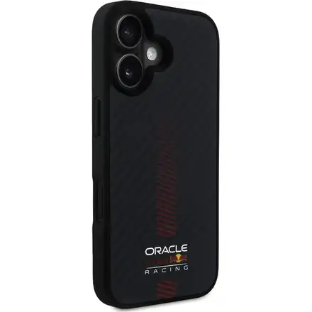 Red Bull Carbon Powerbar MagSafe Zadný Kryt pre iPhone 16 Plus čierny