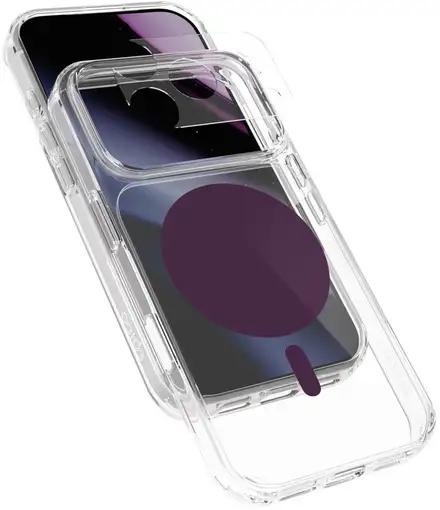 Epico Dot Mag+ Case iPhone 17 Pro/18 Pro Qi2 & MagSafe Compatible - dark purple (crossbody ready & camera island protector)