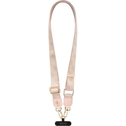 Guess Crossbody Popruh PU 4G Metal Logo ružový
