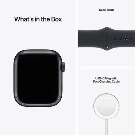 Apple Watch Series 7 GPS 41mm puzdro z temne atramentového hliníka *Trieda C*