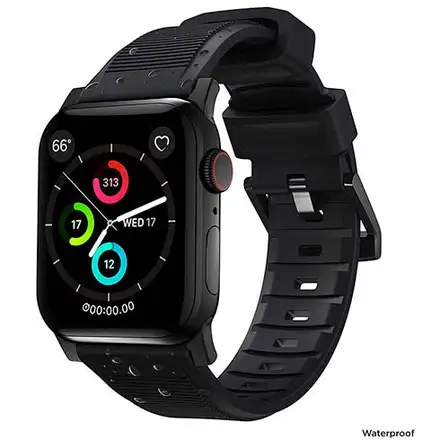 Nomad remienok Rugged Strap pre Apple Watch 44/45/49mm - Black/Black Hardware