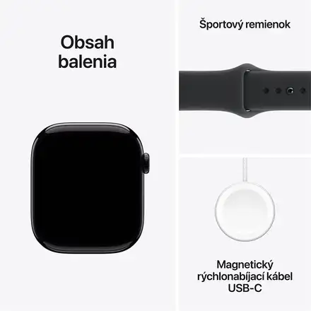 Apple Watch Series 11 GPS 46mm puzdro z klavírne čierneho hliníka *Trieda A*