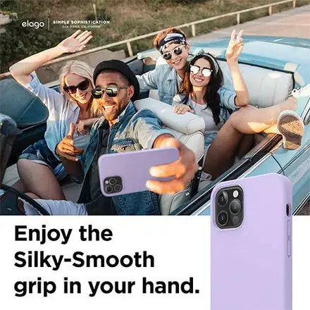 Elago kryt Silicone Case pre iPhone 12 Pro Max - Lavender