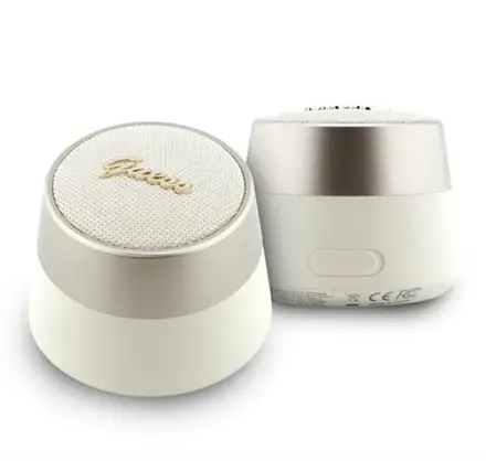 Guess Script Metal Logo Bluetooth Reproduktor 5W zlatý