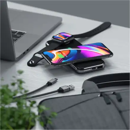 Satechi Quatro Wireless Power Bank 10.000 mAh - Space Grey