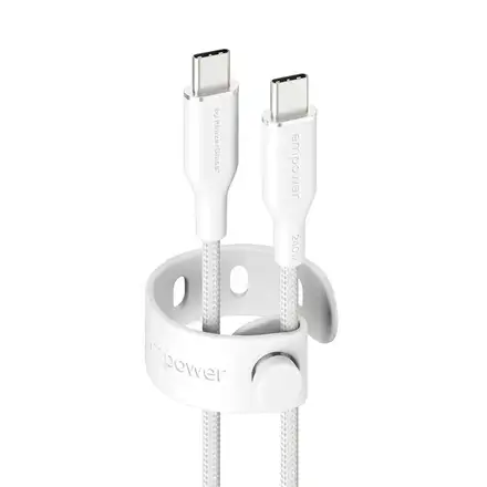 PanzerGlass kábel EMPOWER Racing USB-C to USB-C 2m 240W - White