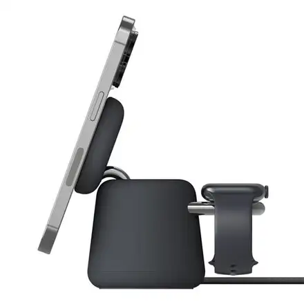 Belkin Boost Charge Pro 2-in-1 Wireless Charging Dock with Qi2 15W - Charcoal
