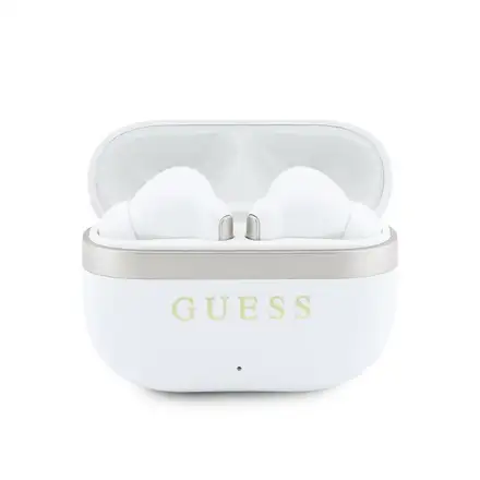 Guess Gold Line Glossy Finish TWS Bezdrôtové Slúchadlá biele