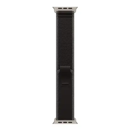 Apple Watch 49mm Black/Charcoal Trail Loop - M/L - Natural Titanium Finish
