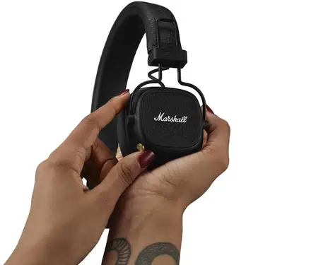 Marshall Major V - Bluetooth Black slúchadlá