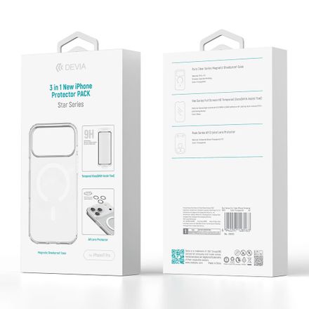 Devia Star Series 3 in 1 iPhone Protector Pack pre iPhone 17 Pro