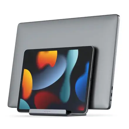 Satechi stojan Dual Vertical Laptop Stand - Space Gray Aluminum