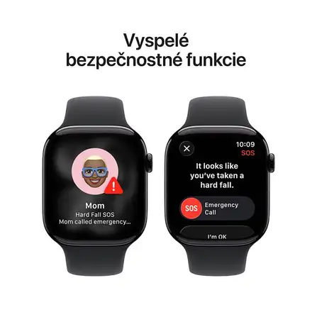 Apple Watch Series 11 GPS 42mm Klavírny čierny hliník s čiernym športovým remienkom - S/M *Rozbalený*