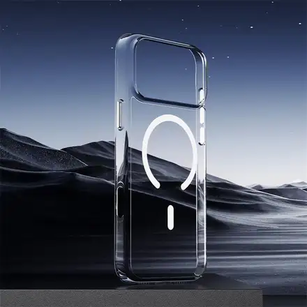 Comma kryt Glass Series Magnetic Case pre iPhone 17 Pro - Clear