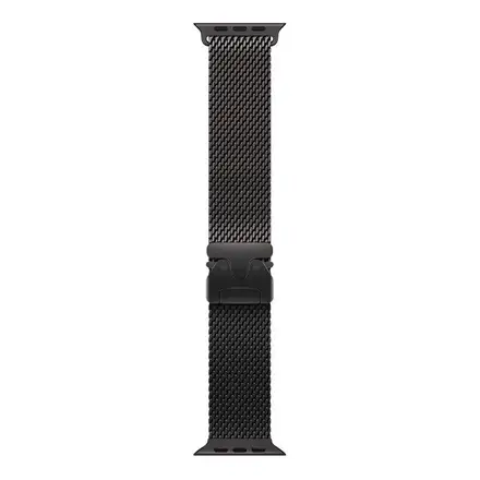 Apple Watch 49mm Black Titanium Milanese Loop - Large
