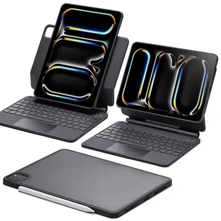 ESR klávesnica Rebound Magnetic Keyboard Case pre iPad Pro 11" M4 2024 Eng - Black *Rozbalený*