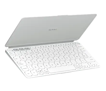 Logitech Keys-To-Go 2 - prenosná Bluetooth klávesnica, US - bledošedá