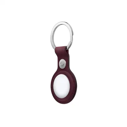 Apple AirTag FineWoven Key Ring - Burgundy
