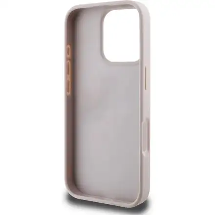 Guess PU 4G Stripe kryt iPhone 16 Pro Max ružový