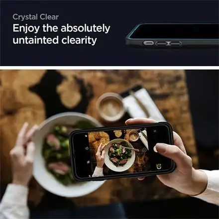 Spigen ochranné sklo GLAS.tR FC HD pre iPhone 12/12 Pro - Black Frame