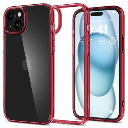 Spigen kryt Ultra Hybrid pre iPhone 15 - Red Crystal