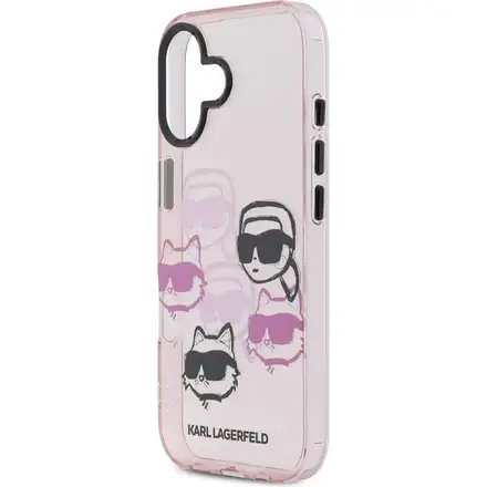 Karl Lagerfeld IML Multi K&CH Heads kryt iPhone 17 ružový