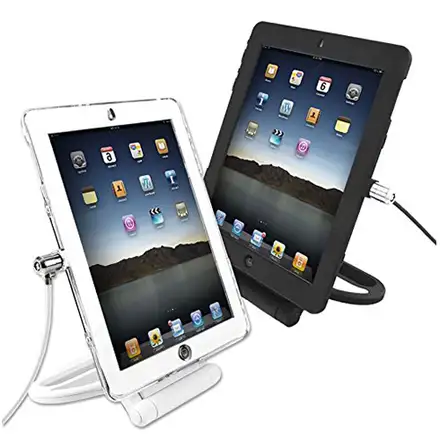 Compulocks iPad Locking Security Cover and Rotating Stand, Clear