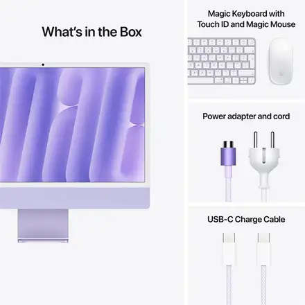 iMac 24" 4.5K Apple M4 10C CPU 10C GPU 24GB 512GB Fialový SK