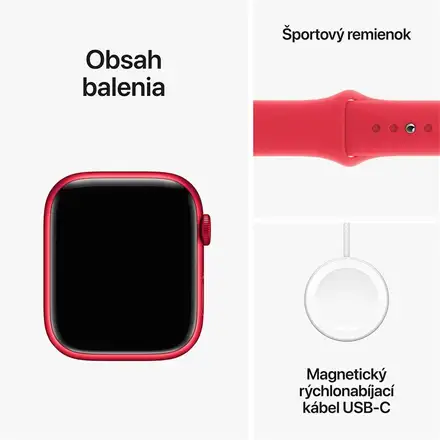 Apple Watch Series 9 GPS 45mm puzdro z (PRODUCT)RED hliníka *Trieda C*