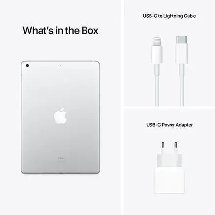 iPad 10,2" (2021) Wi-Fi 256 GB strieborná *Použitý s DPH - Trieda C*