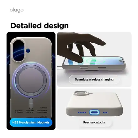 Elago kryt Silicone Case Magsafe Camera Control pre iPhone 17 - Black