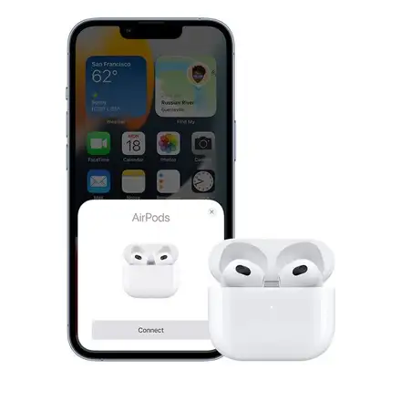 Apple AirPods (3. generácie) s Lightning nabíjacím puzdrom *Renovovaný*