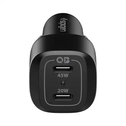 Spigen USB-C Car Charger ArcStation Dual Port 65W - Black