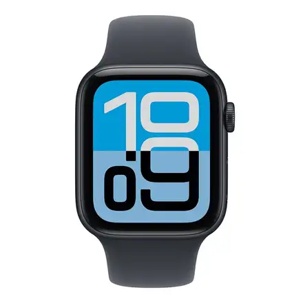 Apple Watch SE 3 GPS 44mm Polnočný hliník s polnočným športovým remienkom - M/L