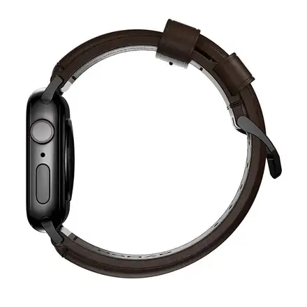 Nomad kožený remienok pre Apple Watch 44-49mm - Traditional Brown/Black Hardware
