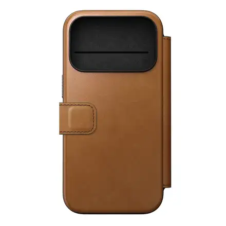 Nomad puzdro Modern Leather Folio Magsafe pre iPhone 17 Pro - English Tan