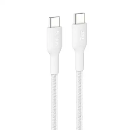 Belkin kábel Boost Charge Pro USB-C to USB-C Braided Cable 240W 2m - White
