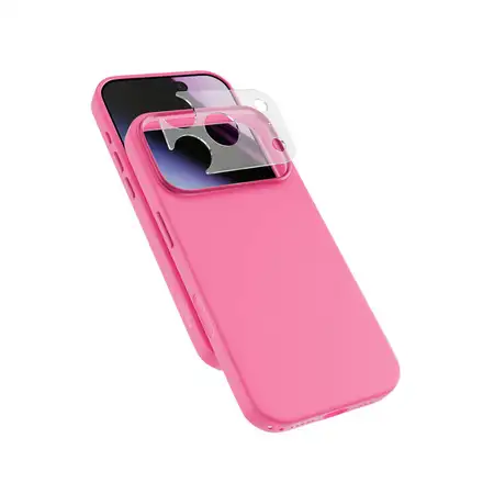 Epico Silicone Pro Mag+ Case iPhone 17 Pro Max/18 Pro Max Qi2 & MagSafe Compatible - pink (camera island protector)