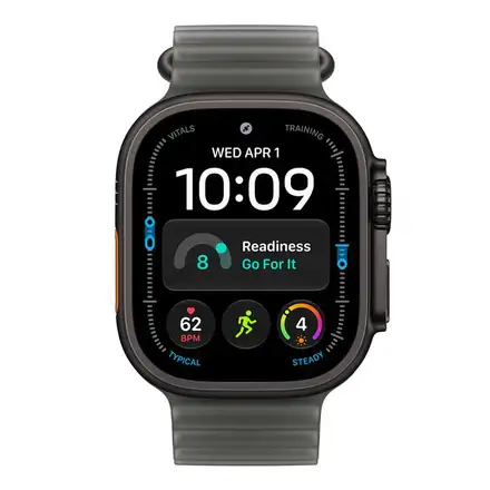 Apple Watch 49mm Translucent Black Ocean Band Extension - Black Titanium Finish