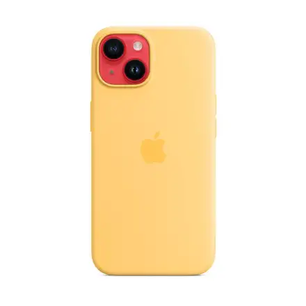 Apple iPhone 14 Silicone Case with MagSafe - Sunglow