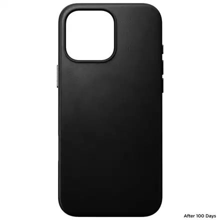 Nomad kryt Traditional Leather Case Magsafe pre iPhone 16 Pro Max - Black