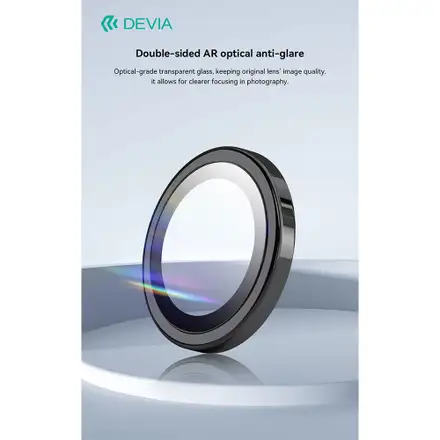 Devia Peak Series Lens Protector pre iPhone 16 Pro/16 Pro Max - Titanium Gray