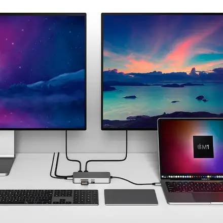 Hyper HyperDrive Dual 4K HDMI 10-in-1 USB-C Hub - Space Gray