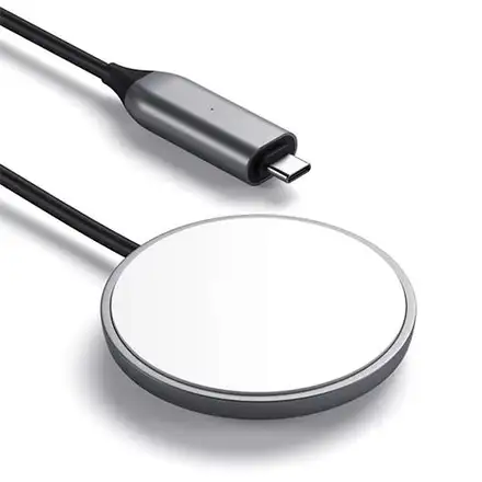 Satechi USB-C Wireless Magnetic Charging Cable - Space Gray