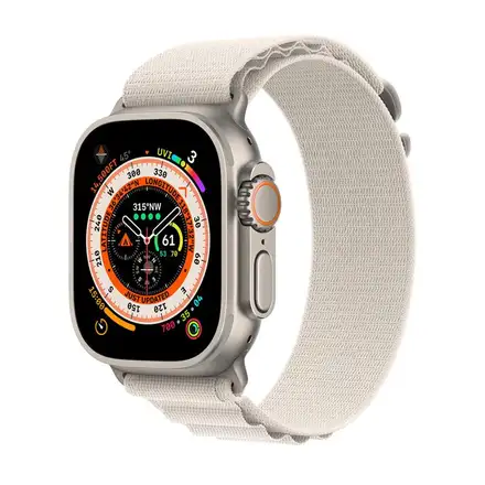 Apple Watch 49mm Starlight Alpine Loop - Small