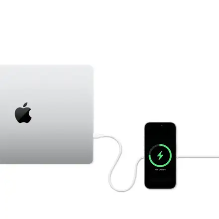 ZENS USB C - C Pro 2 cable 1,5 m 240W with Qi2,charger White