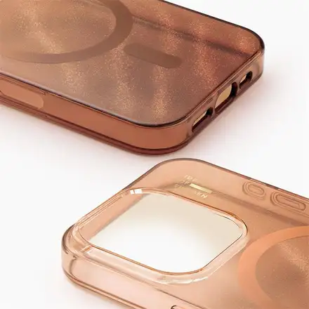 iDeal Fashion Clear Case MagSafe iPhone 16 Pro Mocha Mousse