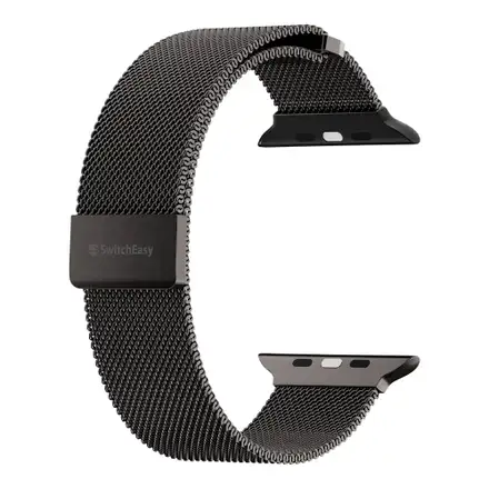 SwitchEasy remienok Mesh Stainless Steel pre Apple Watch 44/45/46mm - Slate