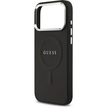 Guess PU Saffiano MagSafe kryt iPhone 17 Pro Max čierny