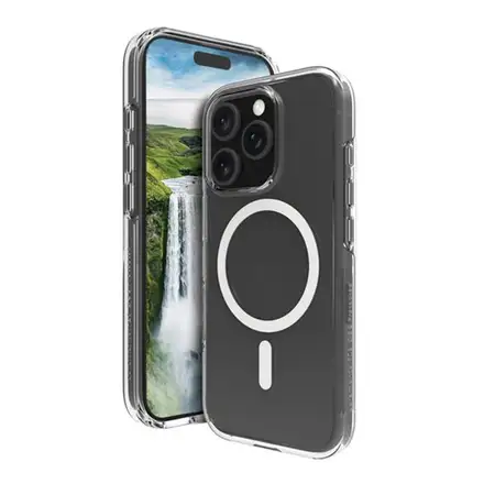 dbramante1928 - Puzdro Iceland Ultra D3O s MagSafe pre iPhone 16 Pro Max, transparentná